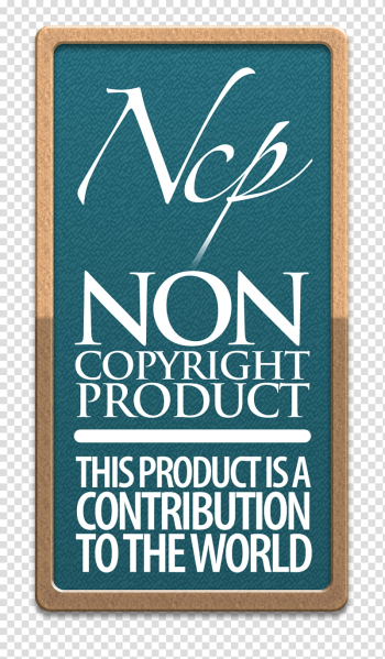 NON COPYRIGHT PRODUCT, Non Copyright Product wooden text frame transparent background PNG clipart