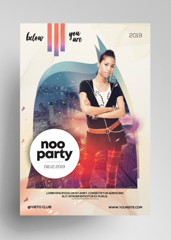 Noo Party – Free Alternative PSD Flyer Template Noo Party – Free Alternative PSD Flyer Template