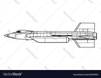 North american x-15 vector image