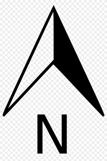North Arrow Orienteering Clip Art - North Arrow No Background North Arrow Orienteering Clip Art - North Arrow No Background