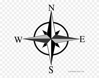 North East South West Compass Tools Free Black White - North East South West Symbol