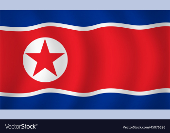 north korea flag background