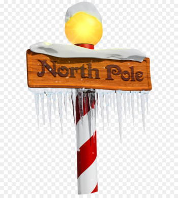 North Pole Santa Claus Clip art - North Pole Sign PNG Clipart 