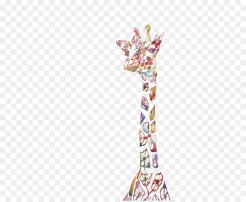 Northern giraffe Baby Giraffes Watercolor painting - Color giraffe 