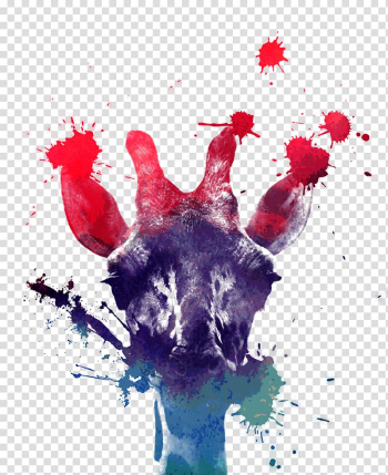 Northern giraffe Graphic design Illustration, Color giraffe transparent background PNG clipart