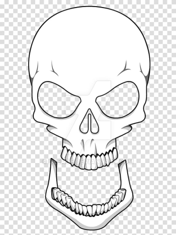 Nose /m/02csf Line art Skull Drawing, nose transparent background PNG clipart