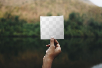 Not paper png mockup, transparent | Free PNG Mockup - rawpixel