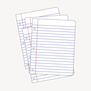 Note papers clipart, stationery illustration. | Free Photo - rawpixel