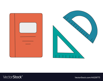 notebook protractor and triangle rule notebook protractor and triangle rule