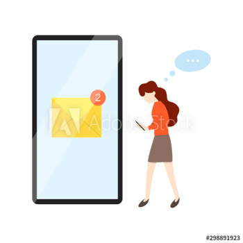 Notification concept illustration Notification concept illustration