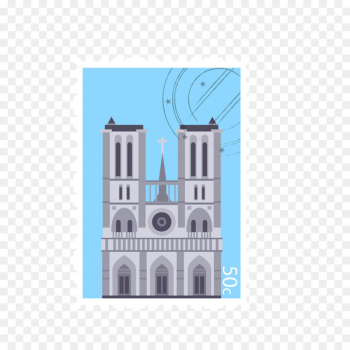 Notre-Dame de Paris Church - Paris church stamps Notre-Dame de Paris Church - Paris church stamps