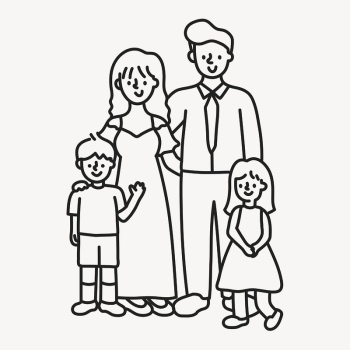 Nuclear family doodle clipart, parents | Free Vector Illustration - rawpixel Nuclear family doodle clipart, parents | Free Vector Illustration - rawpixel