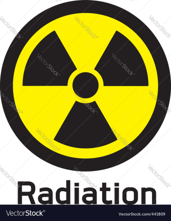Nuclear symbol vector image Nuclear symbol vector image