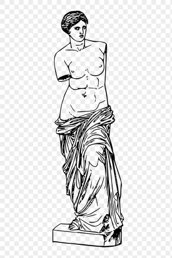 Nude Greek goddess png statue | Free PNG Illustration - rawpixel