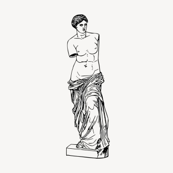 Nude Greek goddess statue clipart | Free Vector Illustration - rawpixel Nude Greek goddess statue clipart | Free Vector Illustration - rawpixel
