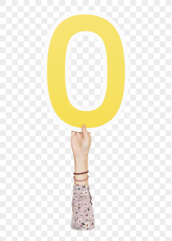 Number 0 png hand holding | Free PNG - rawpixel