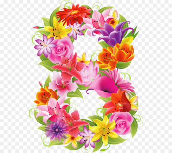 Number Flower Clip art - flower Number Flower Clip art - flower