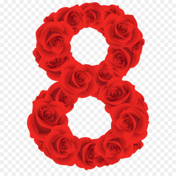 Number Red Dr. Noboru Yasumoto Clip art - Red Roses Number Eight PNG Clipart Image 