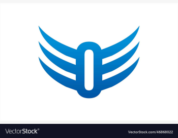 number zero logo 0 with wings template number zero logo 0 with wings template