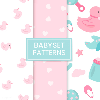 Nursery pattern set | Free stock vector - 544496