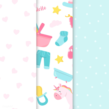 Nursery pattern set | Free stock vector - 544541 Nursery pattern set | Free stock vector - 544541