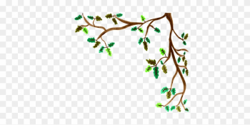 Oak, Branch, Watercolor, Isolated - Tree Branches Painted Png Oak, Branch, Watercolor, Isolated - Tree Branches Painted Png