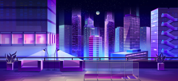 Observation desk on city building roof vector Free Vector Observation desk on city building roof vector Free Vector