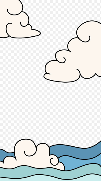 Ocean clouds png doodle design | Free PNG Sticker - rawpixel Ocean clouds png doodle design | Free PNG Sticker - rawpixel