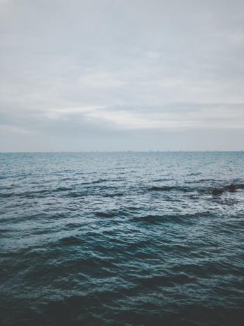 Ocean Under Cloudy Sky Ocean Under Cloudy Sky