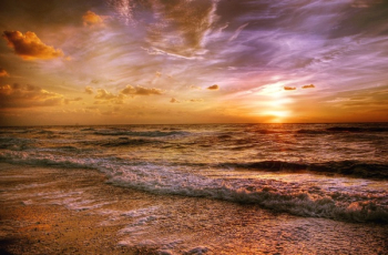 Ocean Water during Sunset Ocean Water during Sunset