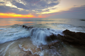 Ocean Wave Under Cloudy Sky Ocean Wave Under Cloudy Sky