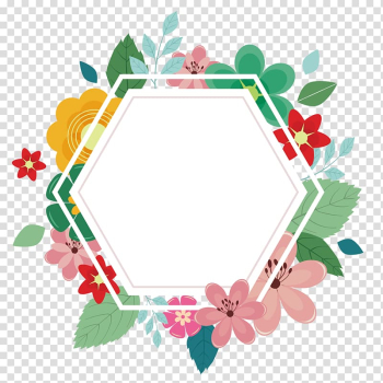 Octagon illustration, Hexagon, flower hexagon transparent background PNG clipart