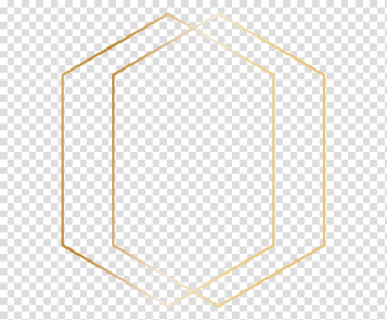 Octagonal gold digital frame, Square Geometry Geometric shape, Shapes transparent background PNG clipart