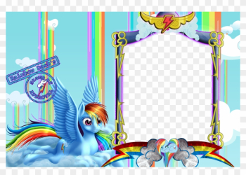 October Clipart Frame - Rainbow Dash Photo Frames