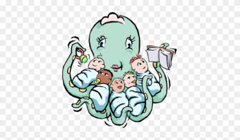 Octopus Holding Babies