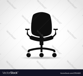 Office chair icon design vector image Office chair icon design vector image