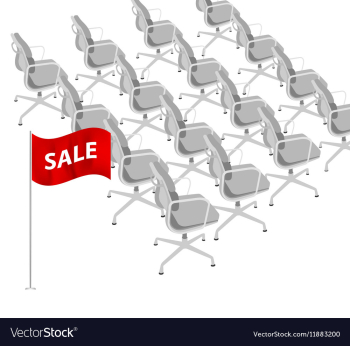 Office chairs vector image Office chairs vector image