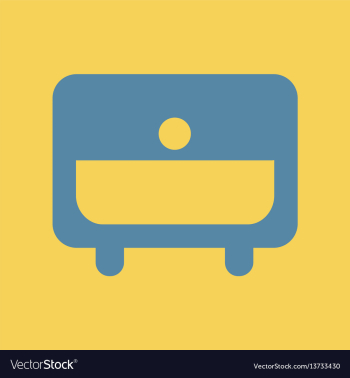 Office drawer vector image Office drawer vector image