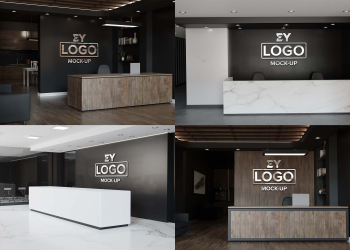 Office Logo Mockup PSD