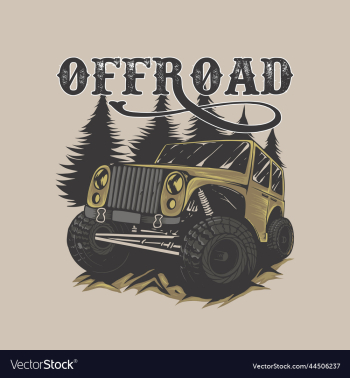 offroad car hand drawing for t-shirt and logo offroad car hand drawing for t-shirt and logo