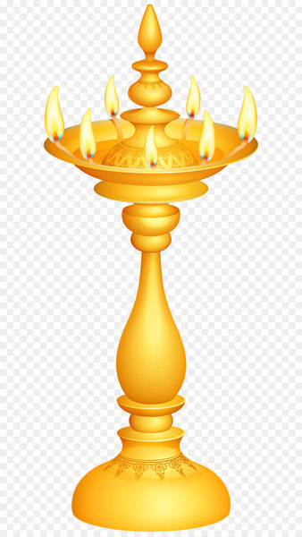 Oil lamp Diya Light Diwali Clip art - Indian Deco Candlestick PNG Clip Art 