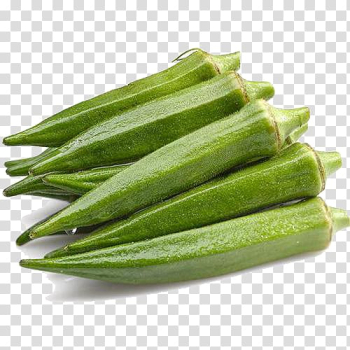 Okra illustration, Organic food Okra Vegetable, Green vegetable okra transparent background PNG clipart