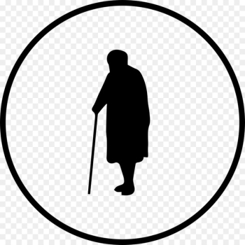 Old age Portable Network Graphics Vector graphics Clip art Silhouette - silhouette 
