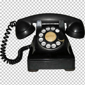 Old Bakelite Phone, black rotary dial phone PNG clipart | free ...