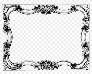 Old Border Cliparts - Victorian Border Frame Png