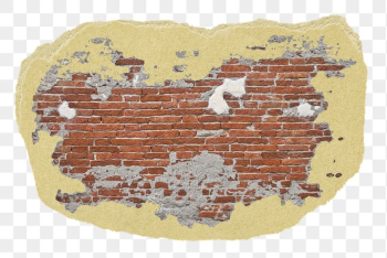 Old brick wall png ripped | Free PNG - rawpixel