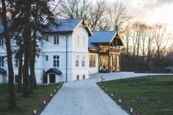 Old luxury villa exterior Old luxury villa exterior