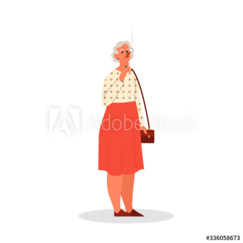 Old person smoking Old person smoking