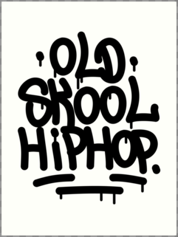 Old School Hip Hop Graffiti 90's Rap Design" Art Print by ...