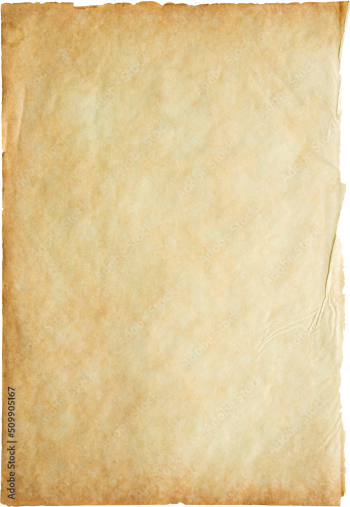 Old vintage paper sheet texture isolated